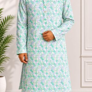 Premium Cotton Print Panjabi